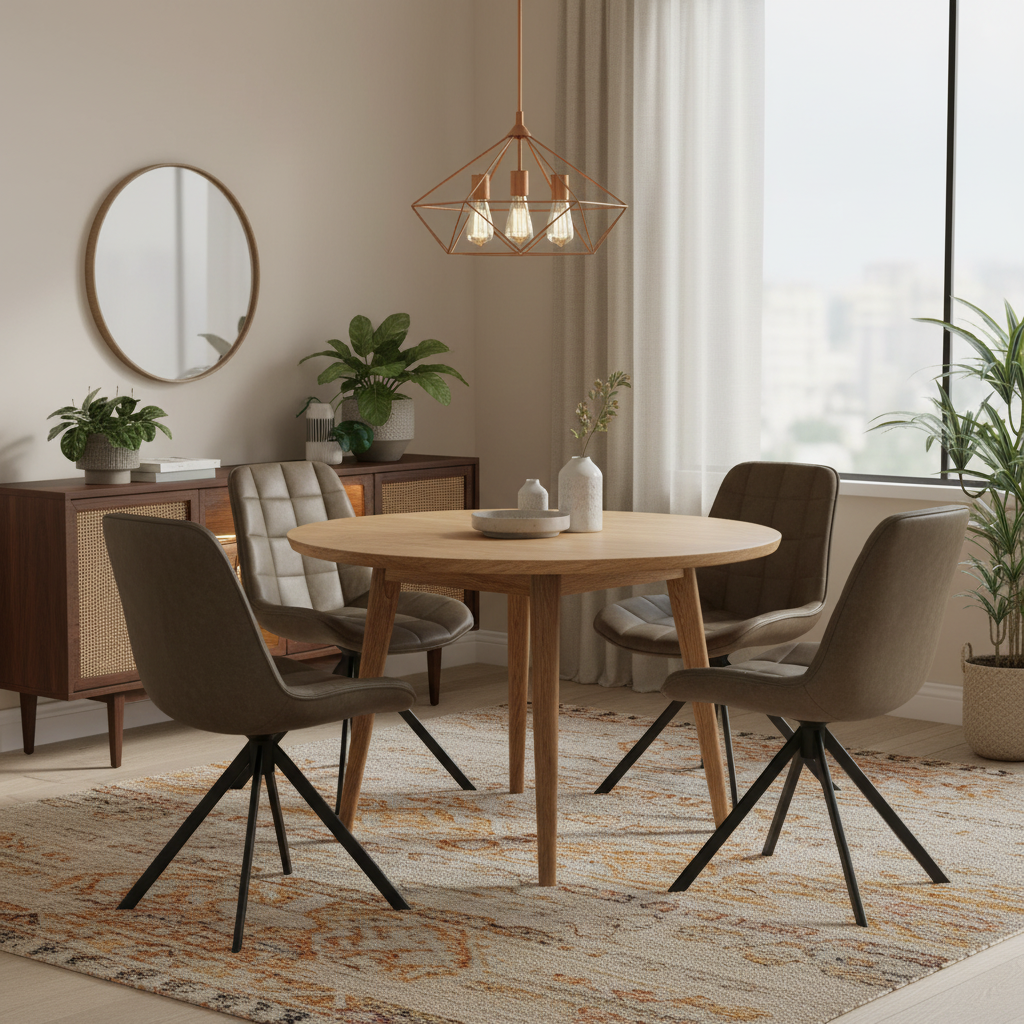 Calver Expresso Faux Leather Dining Chair from Roseland Furniture