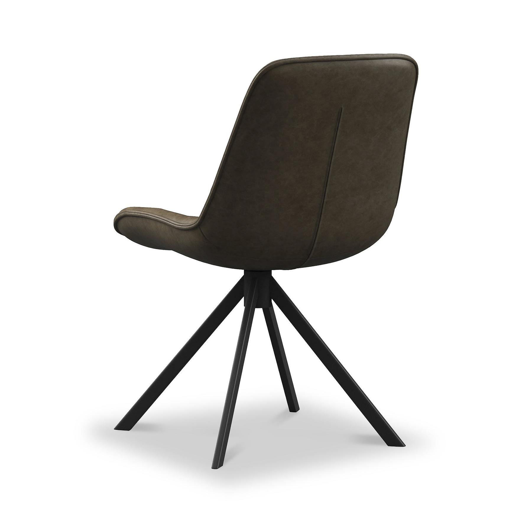 Calver Faux Leather Dining Chair Espresso from Roseland Furniture