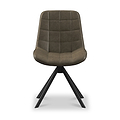 Calver Faux Leather Dining Chair Espresso from Roseland Furniture