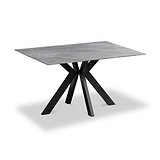 Valmere Ceramic 135cm Dining Table Argentina Grey from Roseland Furniture