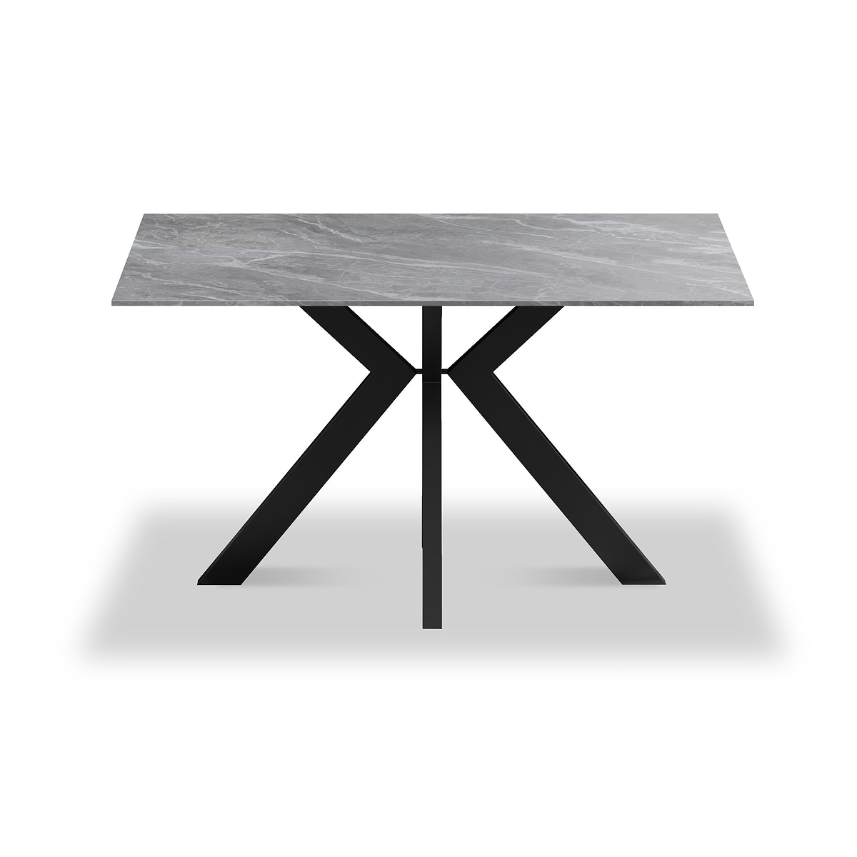 Valmere Ceramic 135cm Dining Table Argentina Grey from Roseland Furniture