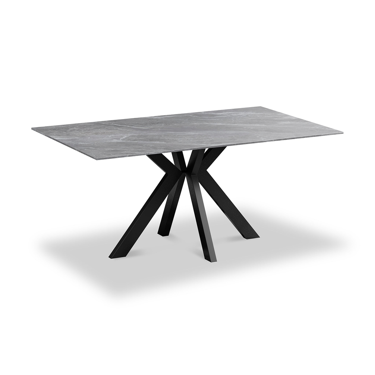 Valmere Ceramic 160cm Dining Table Argentina Grey from Roseland Furniture