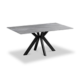 Valmere Ceramic 160cm Dining Table Argentina Grey from Roseland Furniture