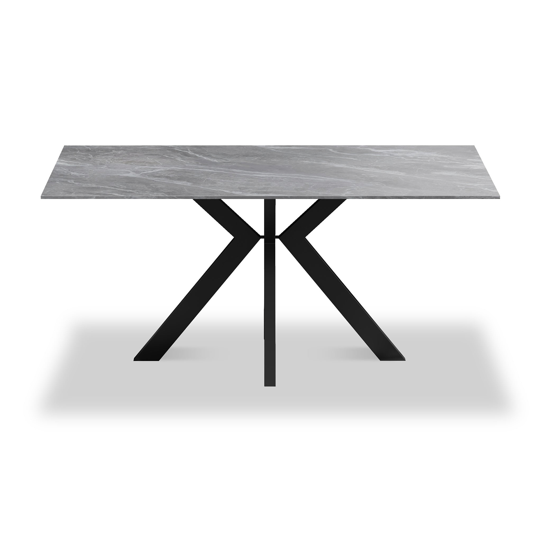 Valmere Ceramic 160cm Dining Table Argentina Grey from Roseland Furniture