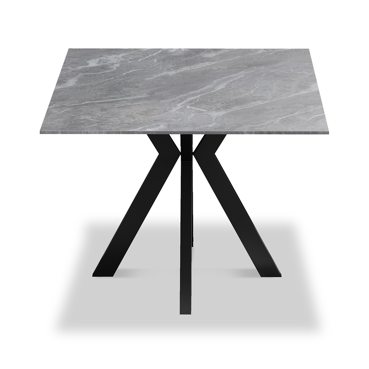 Valmere Ceramic 160cm Dining Table Argentina Grey from Roseland Furniture