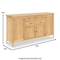 Towan Grand Extra Large Sideboard from Roseland Furniture
