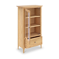 Towan Glass Bookcase With Drawer from Roseland Furniture