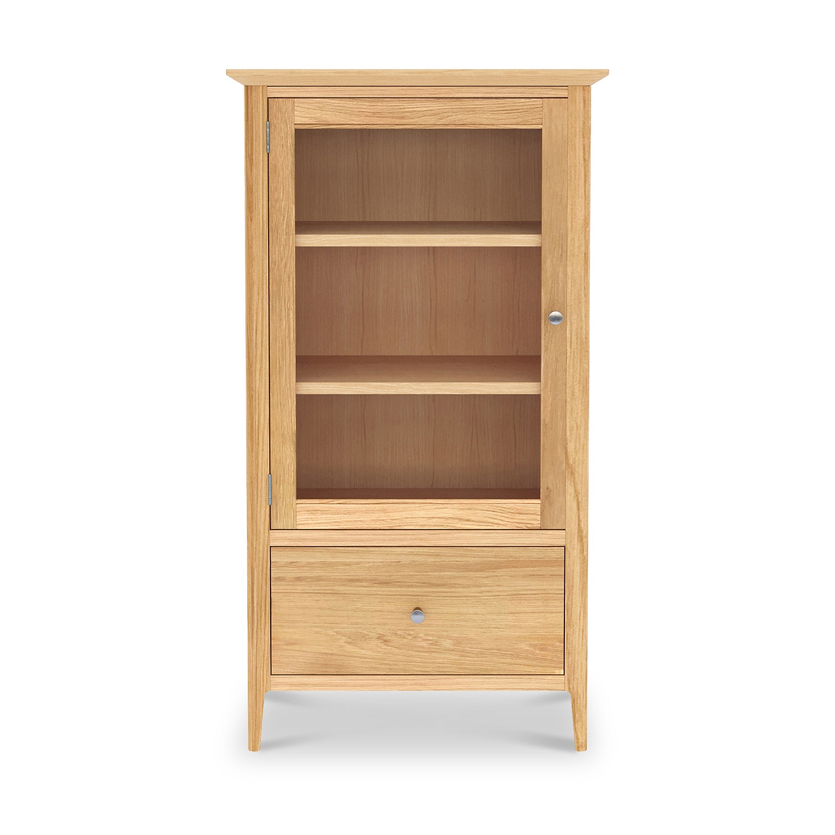 Towan Glass Bookcase With Drawer from Roseland Furniture