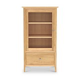 Towan Glass Bookcase With Drawer from Roseland Furniture