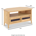 Towan Glass Corner TV Unit from Roseland Furniture