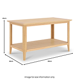 Towan Coffee Table With Shelf from Roseland Furniture