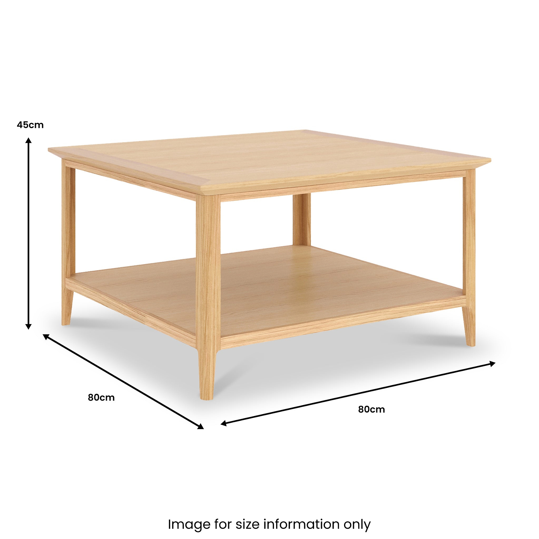 Towan Square Coffee Table With Shelf from Roseland Furniture