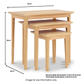 Towan Nest of 3 Tables from Roseland Furniture