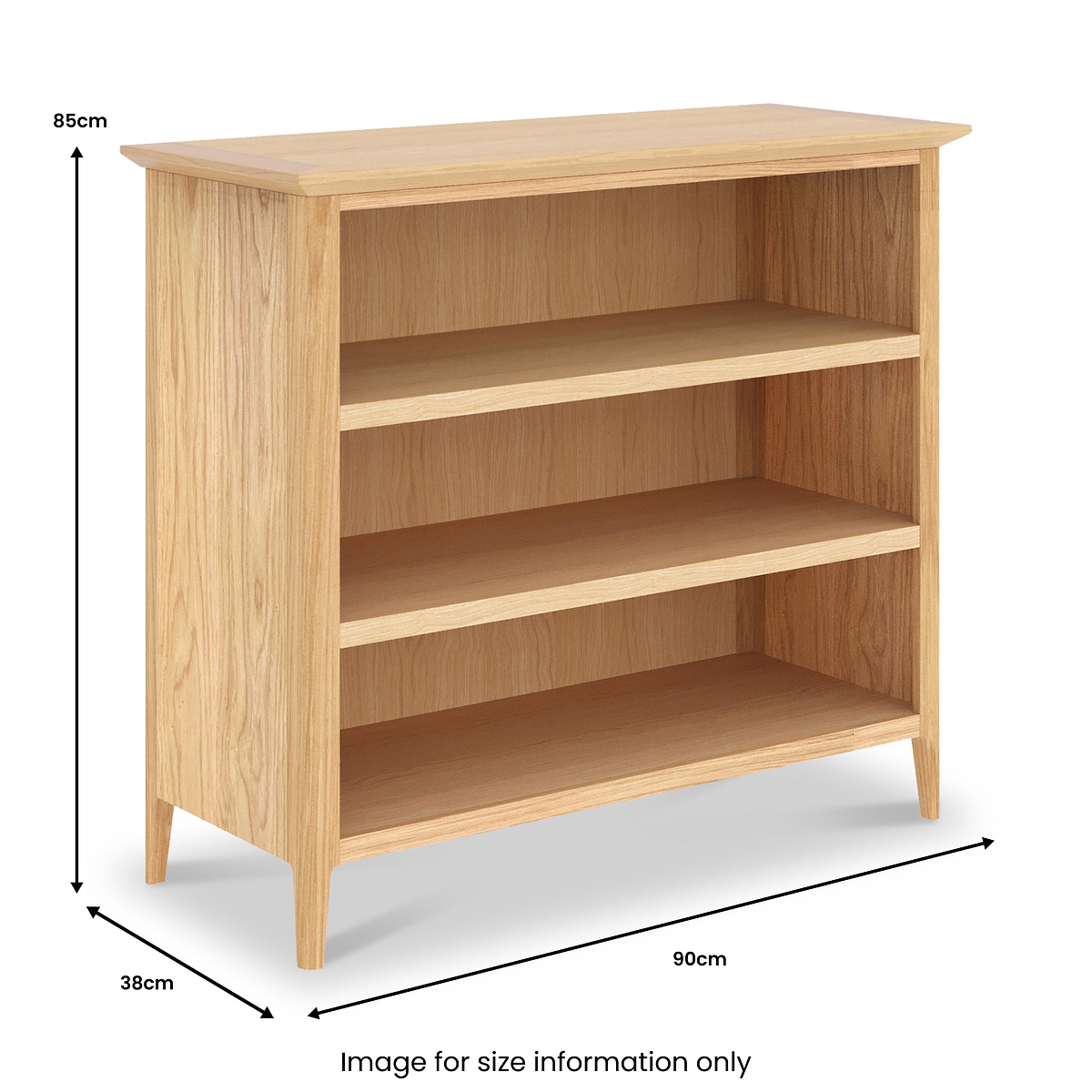 Towan Low Bookcase from Roseland Furniture