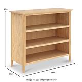 Towan Low Bookcase from Roseland Furniture