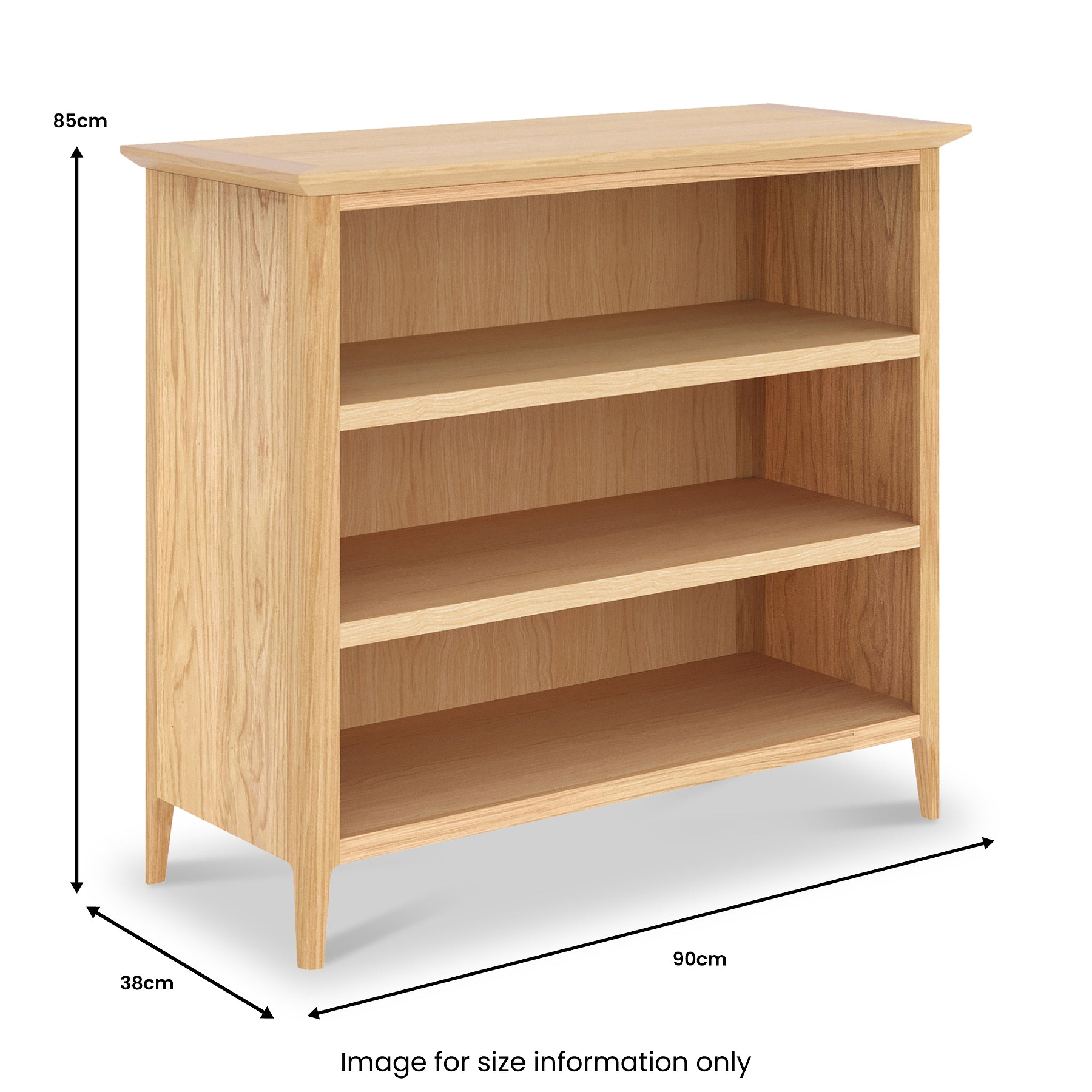 Towan Low Bookcase from Roseland Furniture