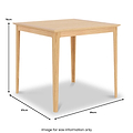 Towan 85cm Square Dining Table from Roseland Furniture