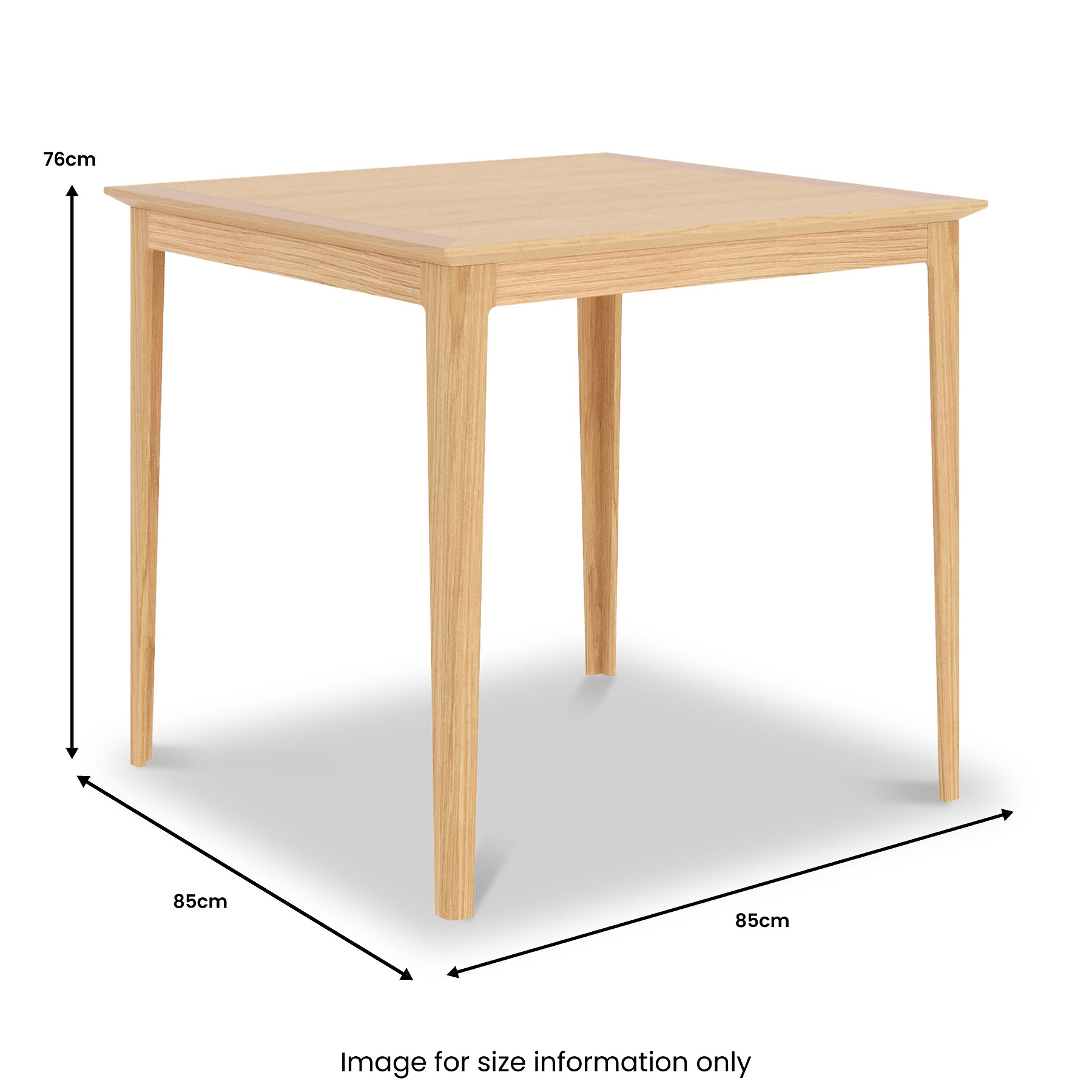 Towan 85cm Square Dining Table from Roseland Furniture