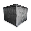 Titan 2.5m x 2.5m Galvanised Steel Gazebo Grey from Roseland Furniture