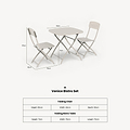 Venice 80cm Square Bistro Set from Roseland Furniture