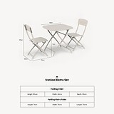 Venice 80cm Square Bistro Set from Roseland Furniture