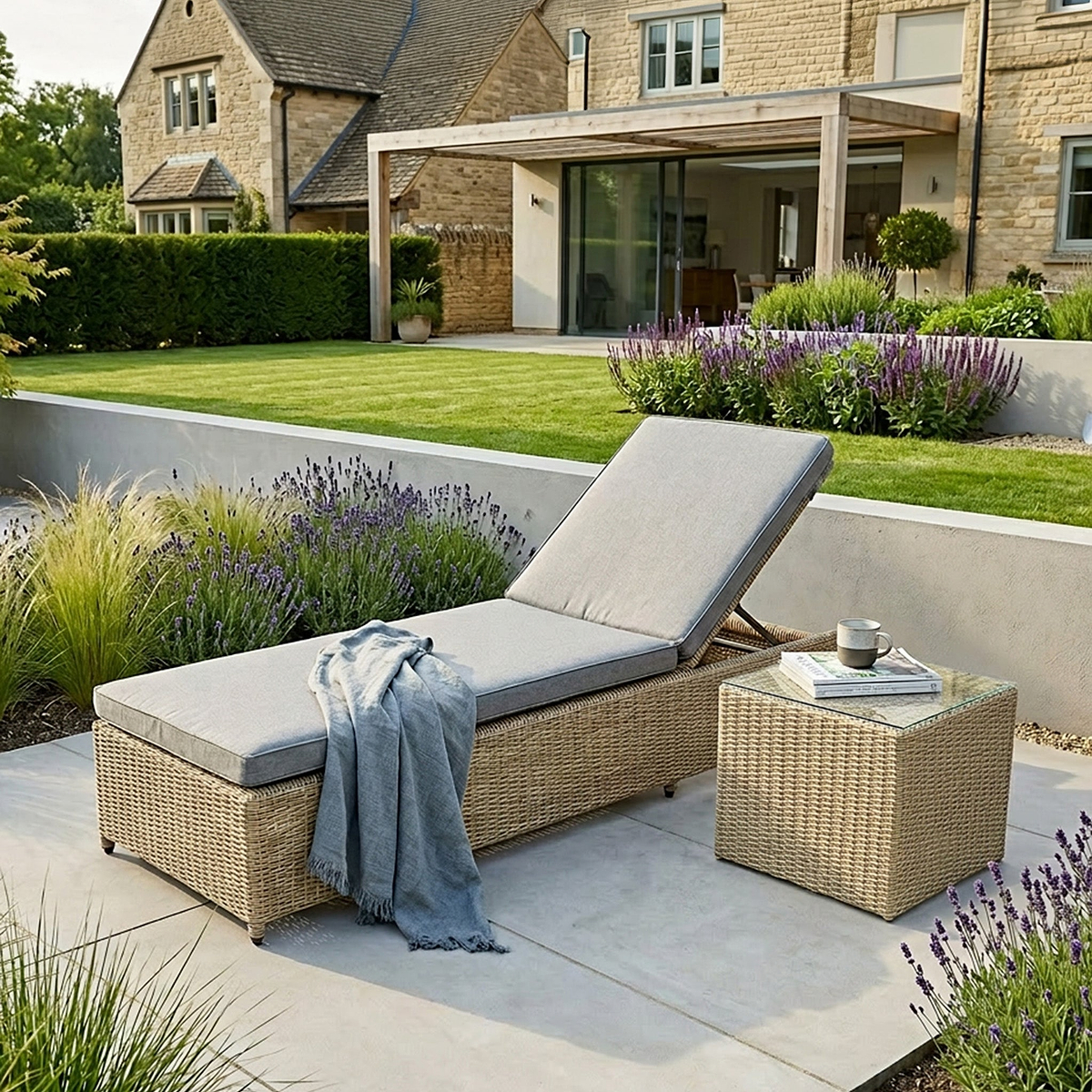 Wentworth Multi Position Sunlounger from Roseland Furniture