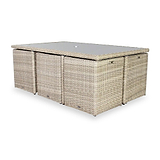 Wentworth Rattan 10 Seater Cube Set