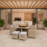 Wentworth Rattan 10 Seater Cube Set