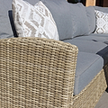 Wentworth 120cm Fire Pit Dine or Lounge Rattan Set with Bench