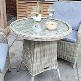 Wentworth 2 Seat Delux Rattan Bistro Set from Roseland Furniture