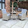 Wentworth 2 Seat High Back Rattan Bistro Set Front1 from Roseland Furniture