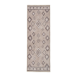 Beige Linton Aztec Design Flatweave Washable Runner Rug from Roseland Furniture