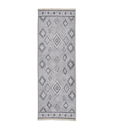 Silver Linton Aztec Design Flatweave Washable Runner Rug from Roseland Furniture