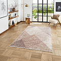 Brown Atherley Diamond Washable Rug from Roseland Furniture