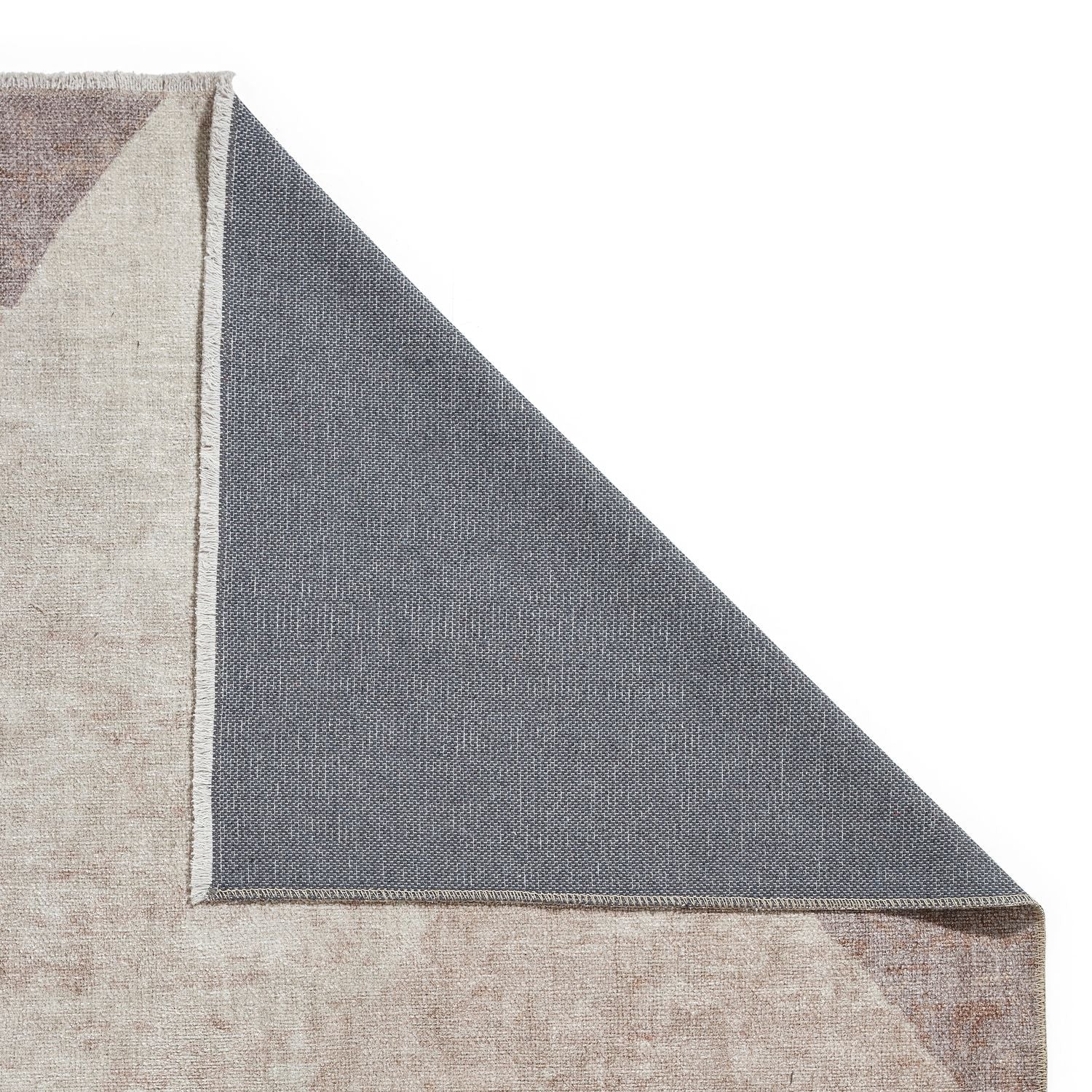 Brown Atherley Diamond Washable Rug from Roseland Furniture