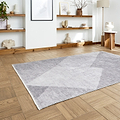Grey Atherley Diamond Washable Rug from Roseland Furniture