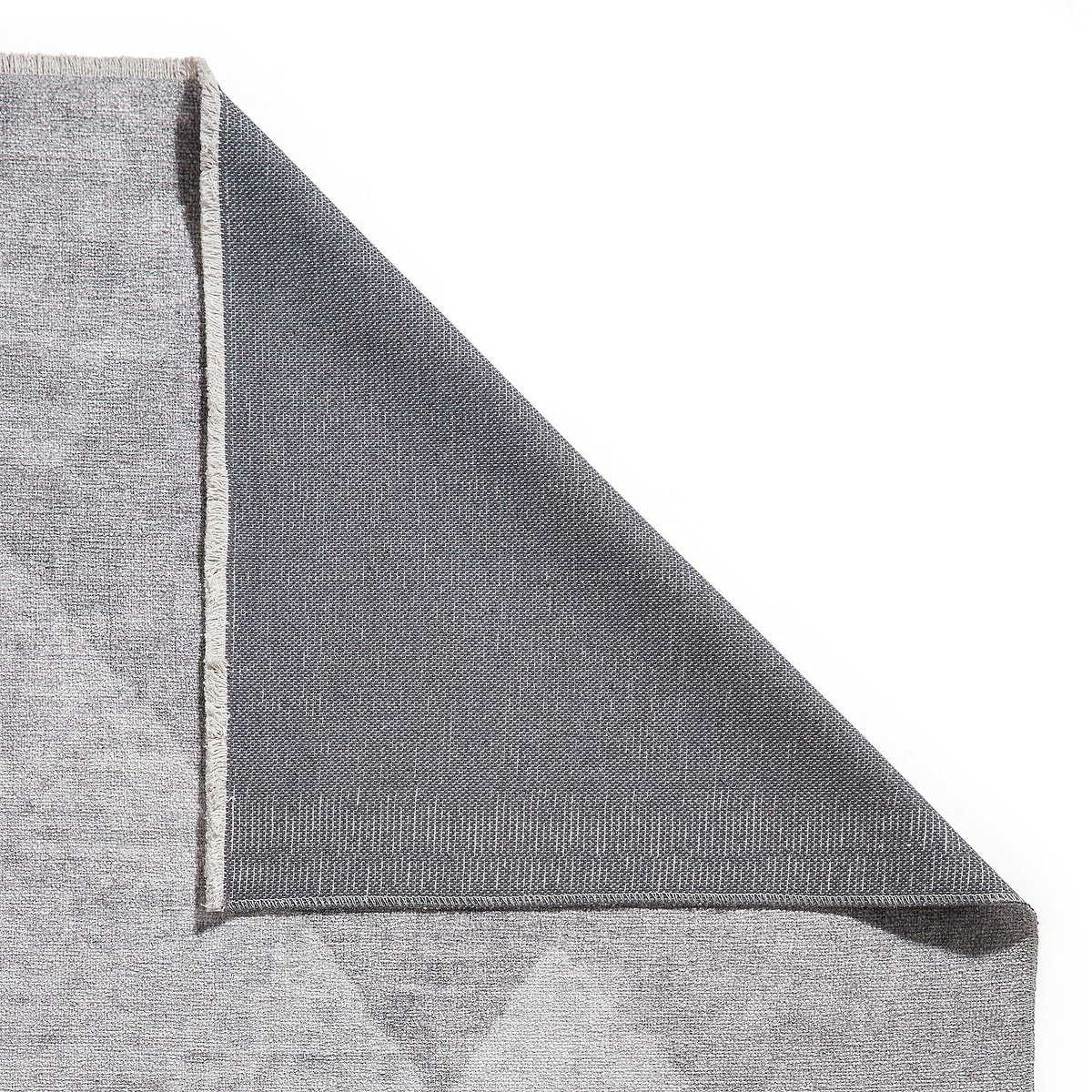 Grey Atherley Diamond Washable Rug from Roseland Furniture
