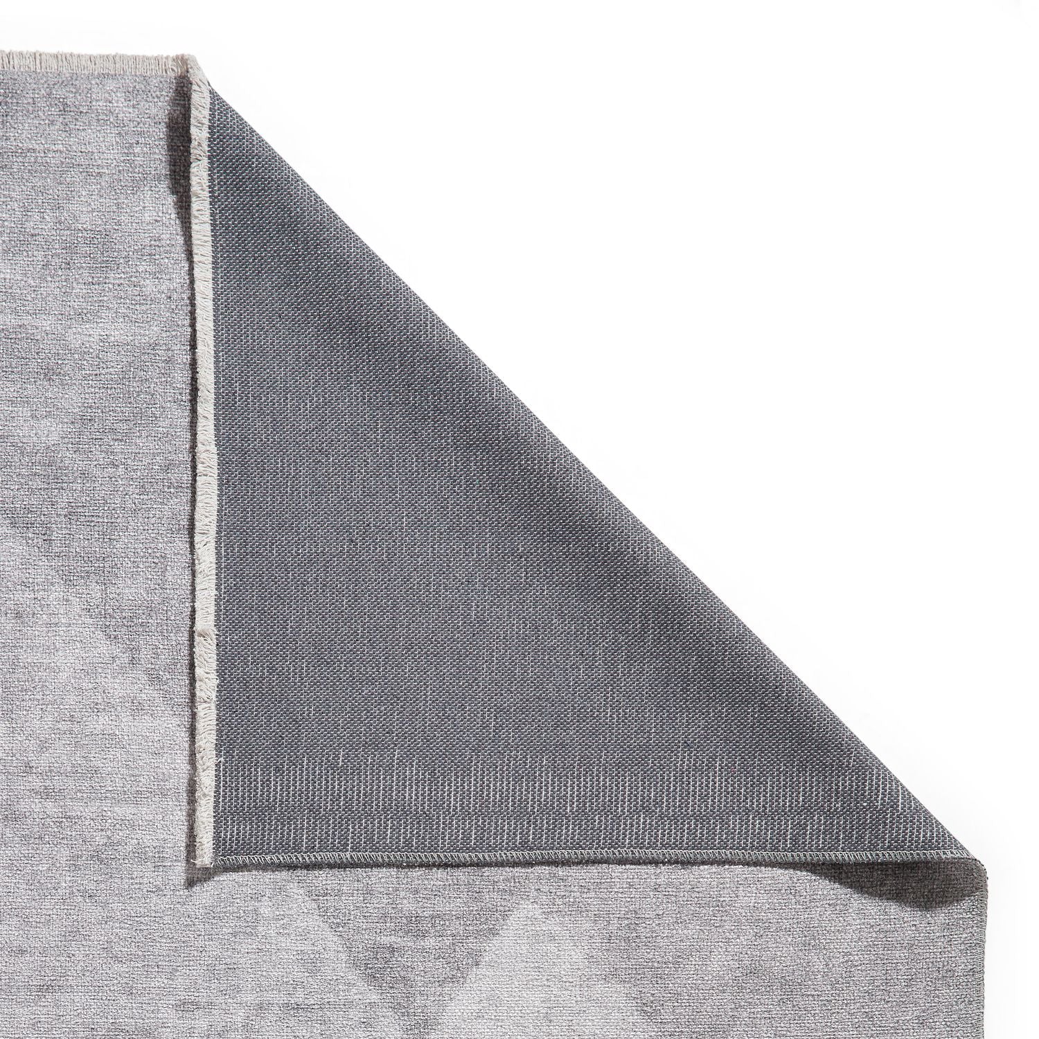 Grey Atherley Diamond Washable Rug from Roseland Furniture