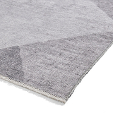 Grey Atherley Diamond Washable Rug from Roseland Furniture