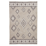 Beige Linton Aztec Design Flatweave Washable Rug from Roseland Furniture