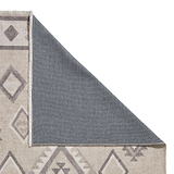 Beige Linton Aztec Design Flatweave Washable Rug from Roseland Furniture