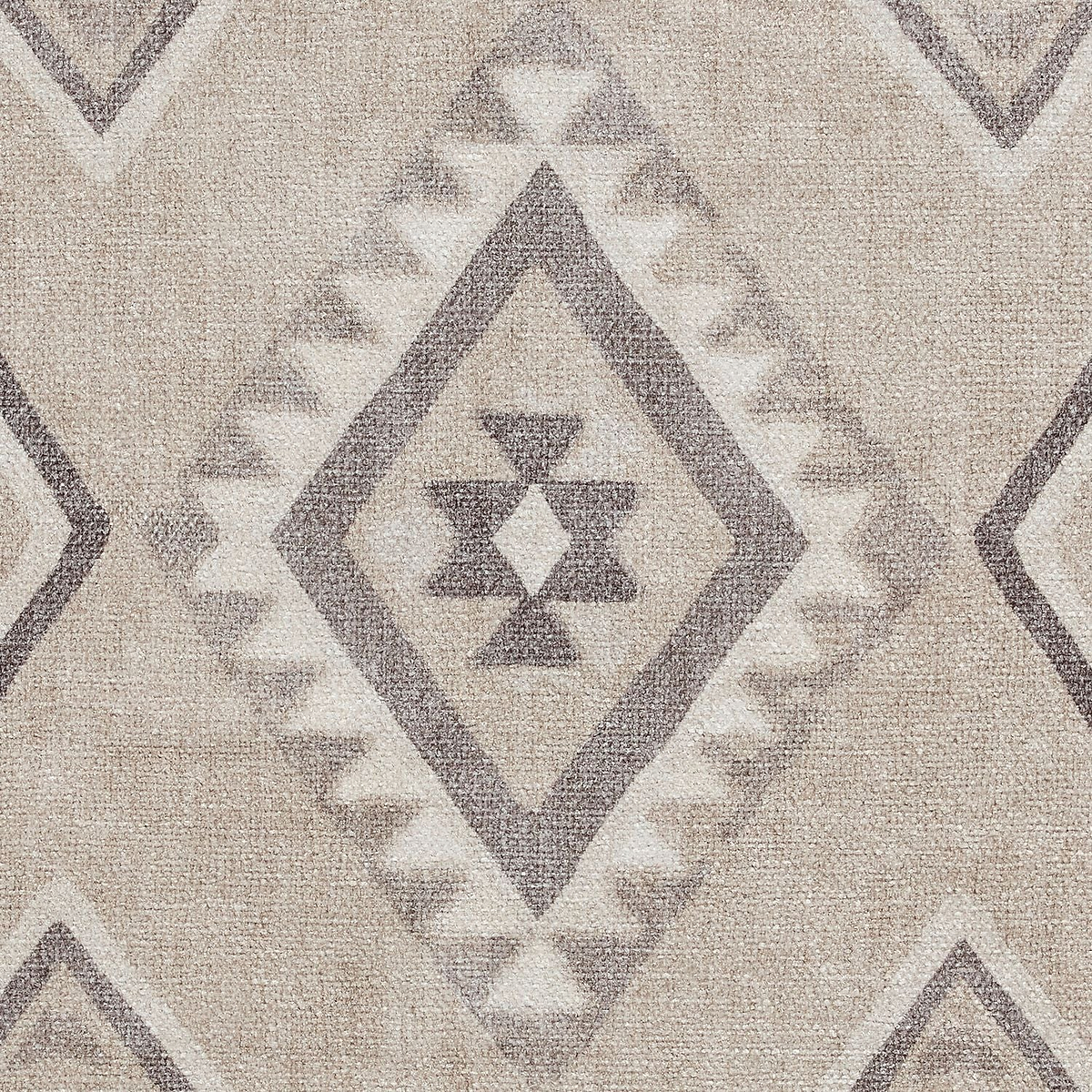 Beige Linton Aztec Design Flatweave Washable Rug from Roseland Furniture