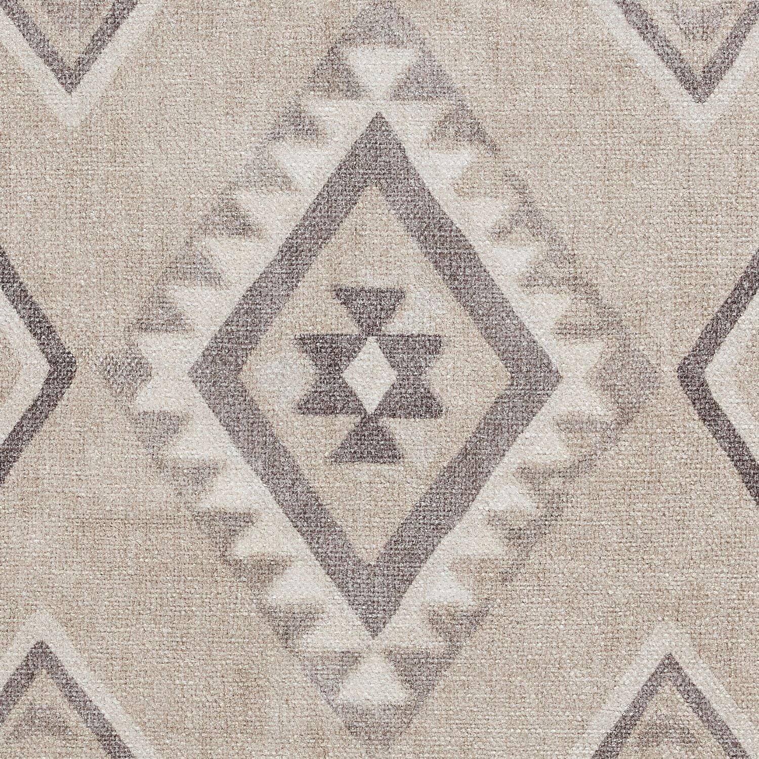 Beige Linton Aztec Design Flatweave Washable Rug from Roseland Furniture