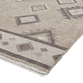 Beige Linton Aztec Design Flatweave Washable Rug from Roseland Furniture
