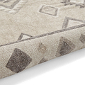 Beige Linton Aztec Design Flatweave Washable Rug from Roseland Furniture