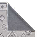Grey Linton Aztec Design Flatweave Washable Rug from Roseland Furniture
