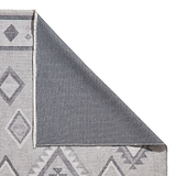 Grey Linton Aztec Design Flatweave Washable Rug from Roseland Furniture