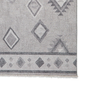 Grey Linton Aztec Design Flatweave Washable Rug from Roseland Furniture
