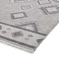 Grey Linton Aztec Design Flatweave Washable Rug from Roseland Furniture