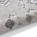 Grey Linton Aztec Design Flatweave Washable Rug from Roseland Furniture